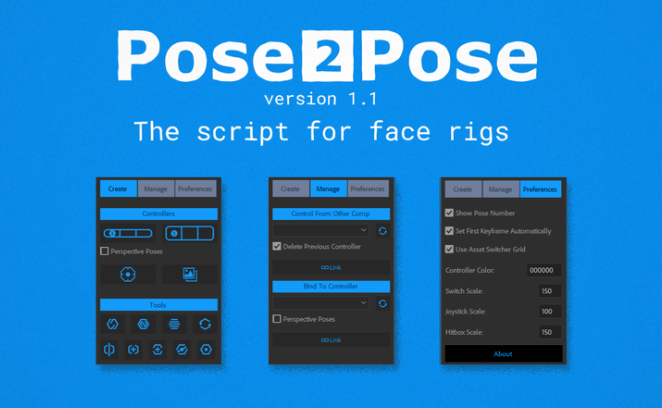 Pose2Pose – Facial Rigging System Plugin for After Effects