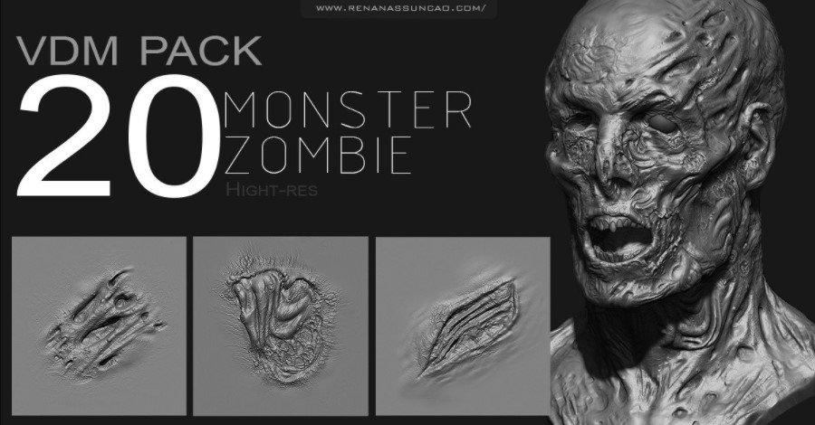 ArtStation Marketplace Zbrush Zombie Monster VDM PACK