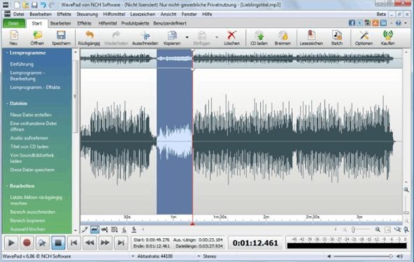 NCH WavePad Sound Editor Master Edition 10