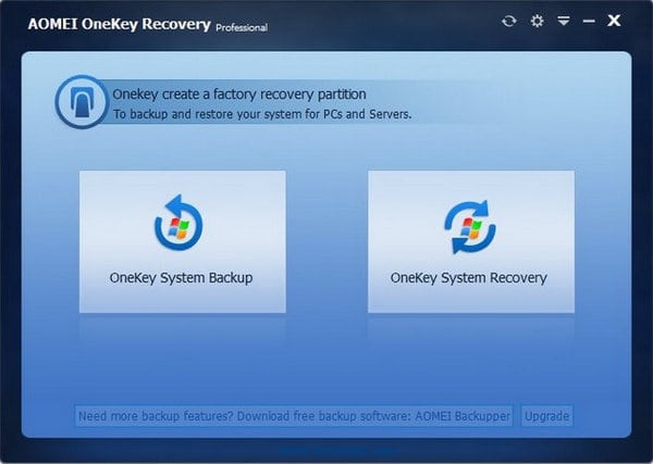 AOMEI OneKey Recovery Professional 1.6.2