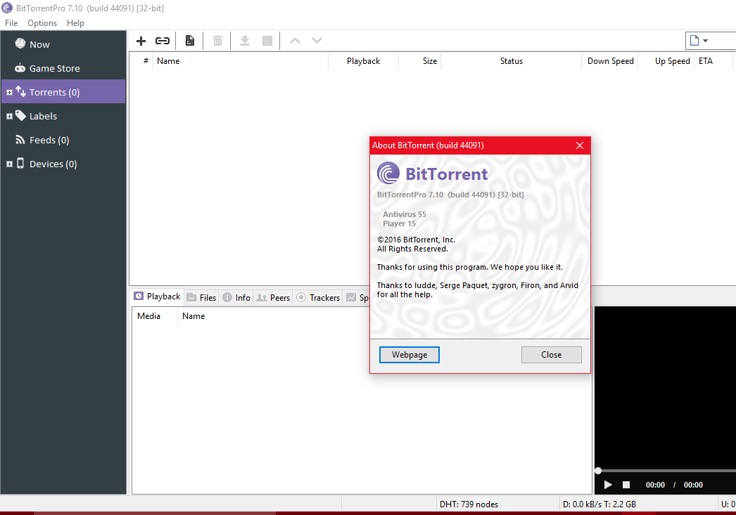 BitTorrent Pro 7.10 free download