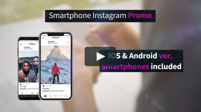 Smartphone Instagram Promo Premiere Pro Templates free download