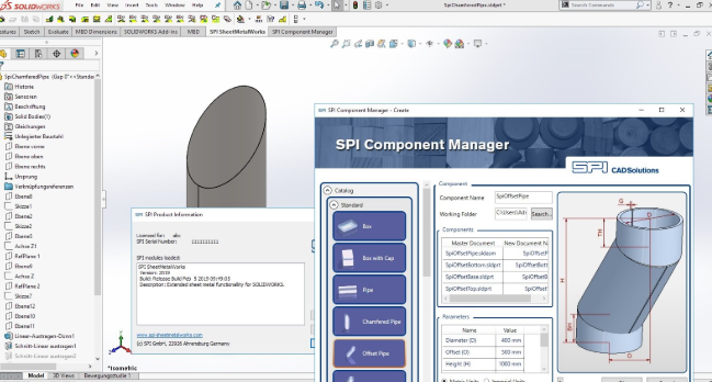 SPI SheetMetal Inventor 2019 for Solidworks free download