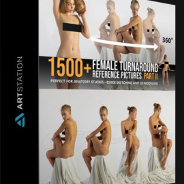 ARTSTATION – 1500+ FEMALE TURNAROUND REFERENCE PICTURES – PART II BY GRAFIT STUDIO (premium)