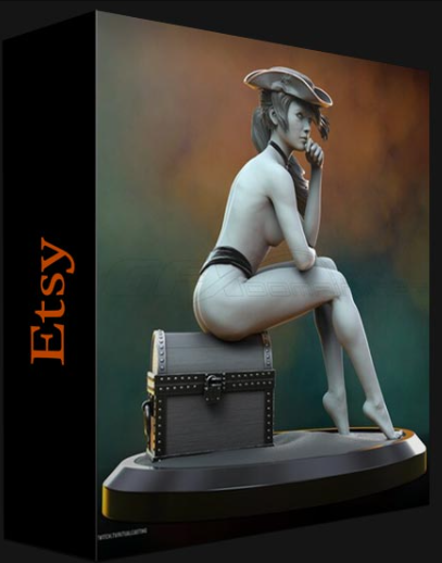 ETSY – ANNE BONNY THE LEGENDARY FEMALE PIRATE – 3D PRINTED FIGURE BY RITUAL CASTING