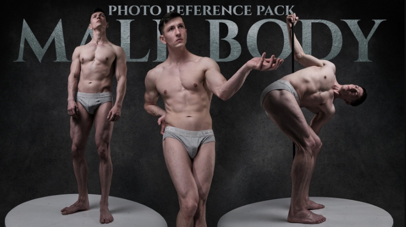 ARTSTATION – MALE BODY-PHOTO REFERENCE PACK-1022 JPEGS BY SATINE ZILLAH