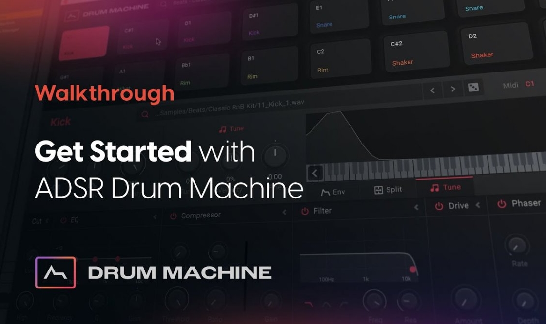 ADSR Sounds Get started with ADSR Sounds Drum Machine [TUTORiAL]