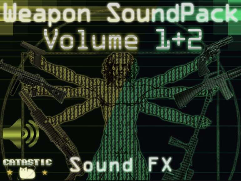 GameDev Market Weapon Sound Pack Volume 1 + 2 [WAV]