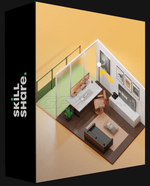 SKILLSHARE – BLENDER 3D: CREATE TECH STUDIO LIVING ROOM