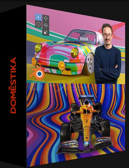 DOMESTIKA – INTRO TO 3D LIVERY DESIGN DECALS FOR DIGITAL CARS IN BLENDER